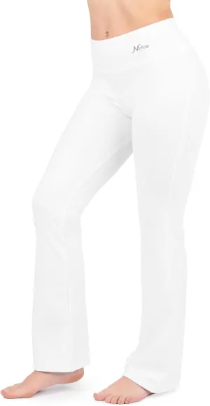 Nirlon Womens Bootcut Yoga Pants - Wide Leg Pants for Women Soft & Breathable Bootcut Yoga Pants for Yoga Regular & Plus Size