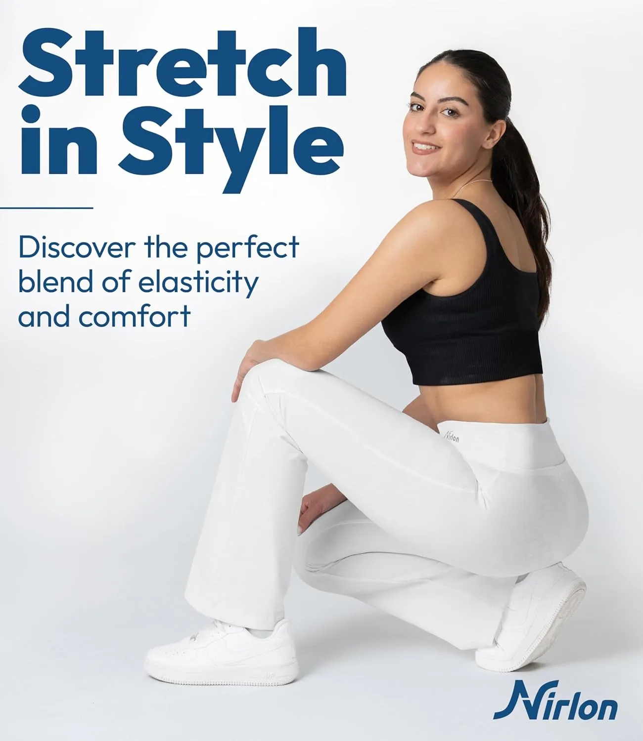 Nirlon Womens Bootcut Yoga Pants - Wide Leg Pants for Women Soft & Breathable Bootcut Yoga Pants for Yoga Regular & Plus Size