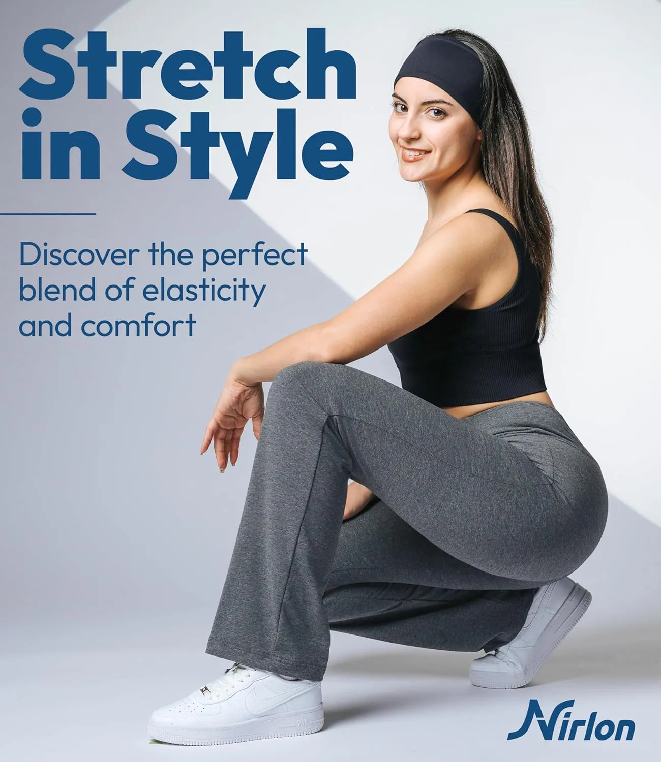 Nirlon Womens Bootcut Yoga Pants - Wide Leg Pants for Women Soft & Breathable Bootcut Yoga Pants for Yoga Regular & Plus Size