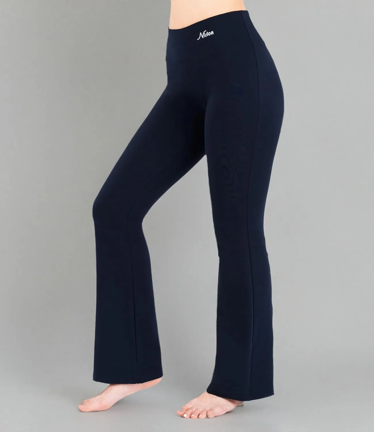 Nirlon Womens Bootcut Yoga Pants - Wide Leg Pants for Women Soft & Breathable Bootcut Yoga Pants for Yoga Regular & Plus Size