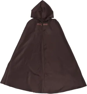NOLITOY Men's Medieval Cape Hood Halloween Cloak Cosplay Viking Party Outfits Adult Clothing Coffee