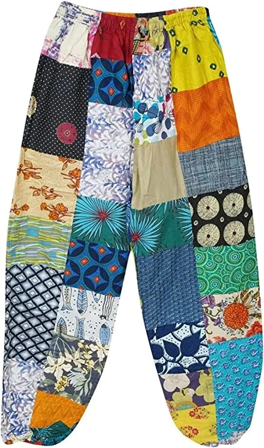 Patchwork Harem Pants, Women Harem Pants, Patchwork Harem Pants, Cotton Unisex Harem