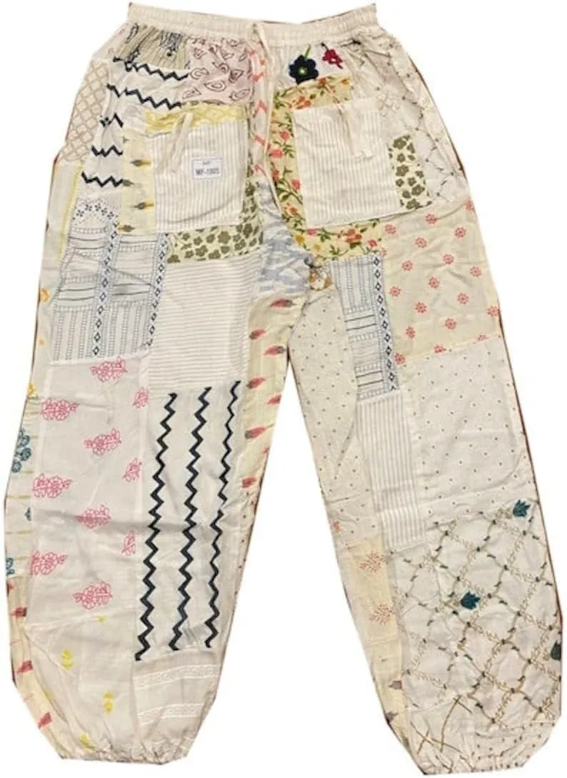 Patchwork Harem Pants, Women Harem Pants, Patchwork Harem Pants, Cotton Unisex Harem