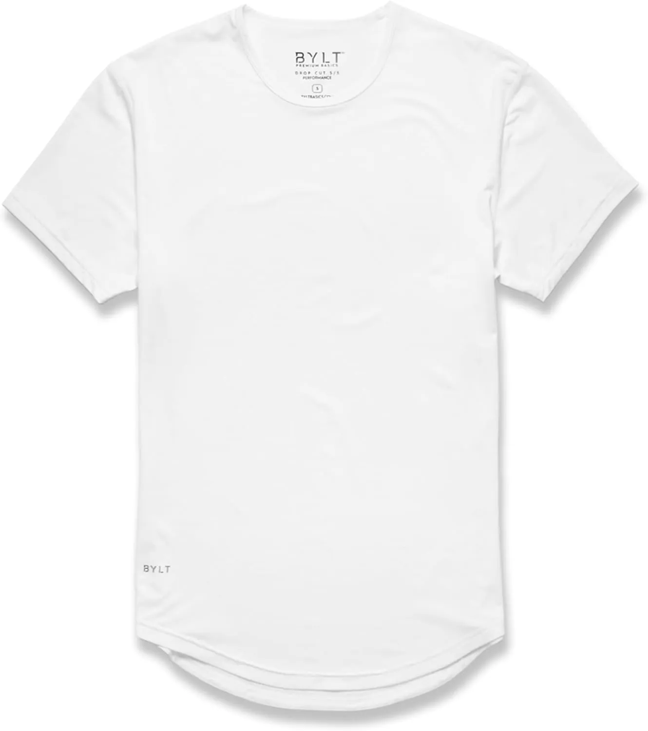 Performance Drop-Cut Men's T Shirt  Athletic Drop Cut Crewneck Tee  Moisture Wicking, Quick-Dry, Tapered Fit