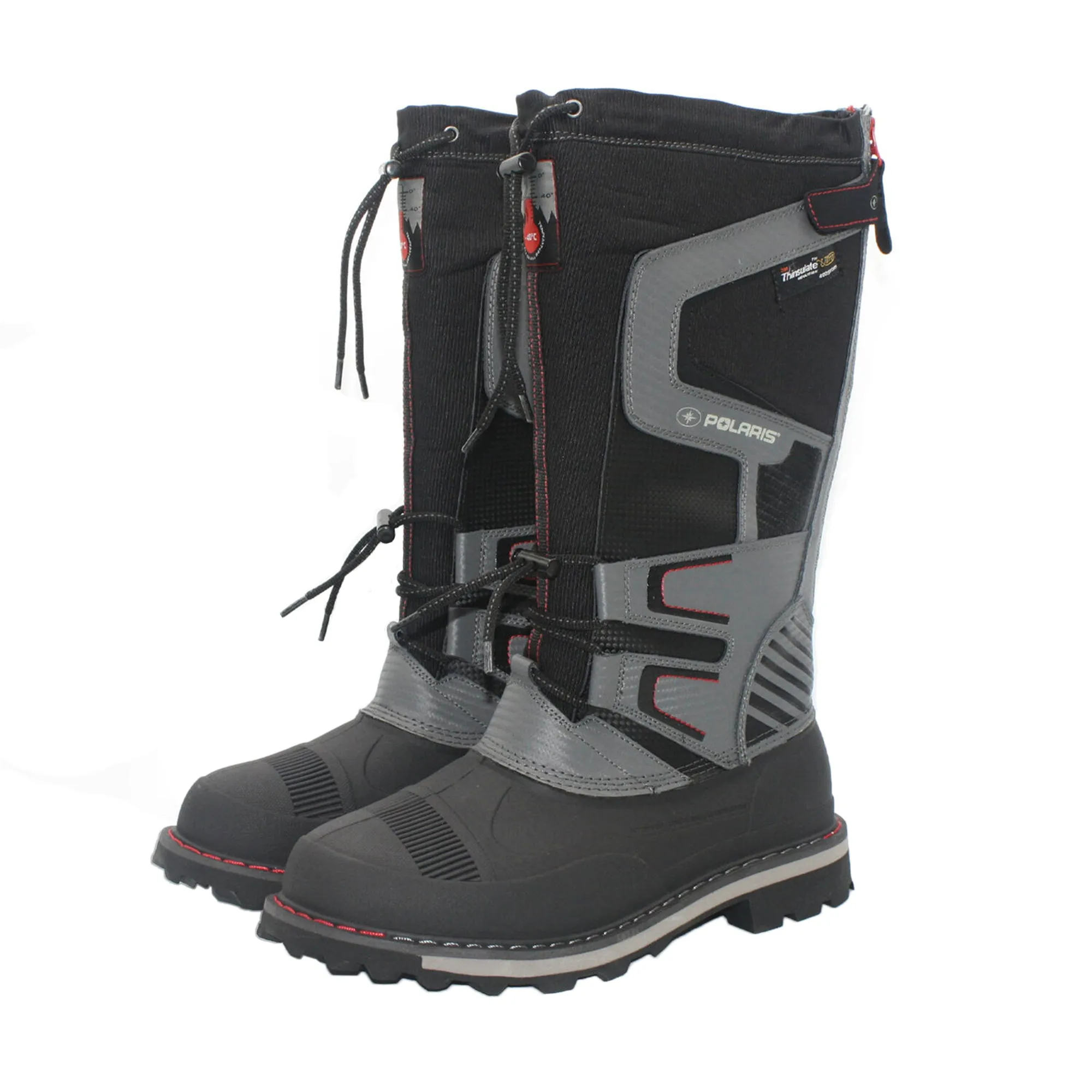 Polaris  Men's Drift Master Snowmobile Boots 3M Thinsulate Insulation Black