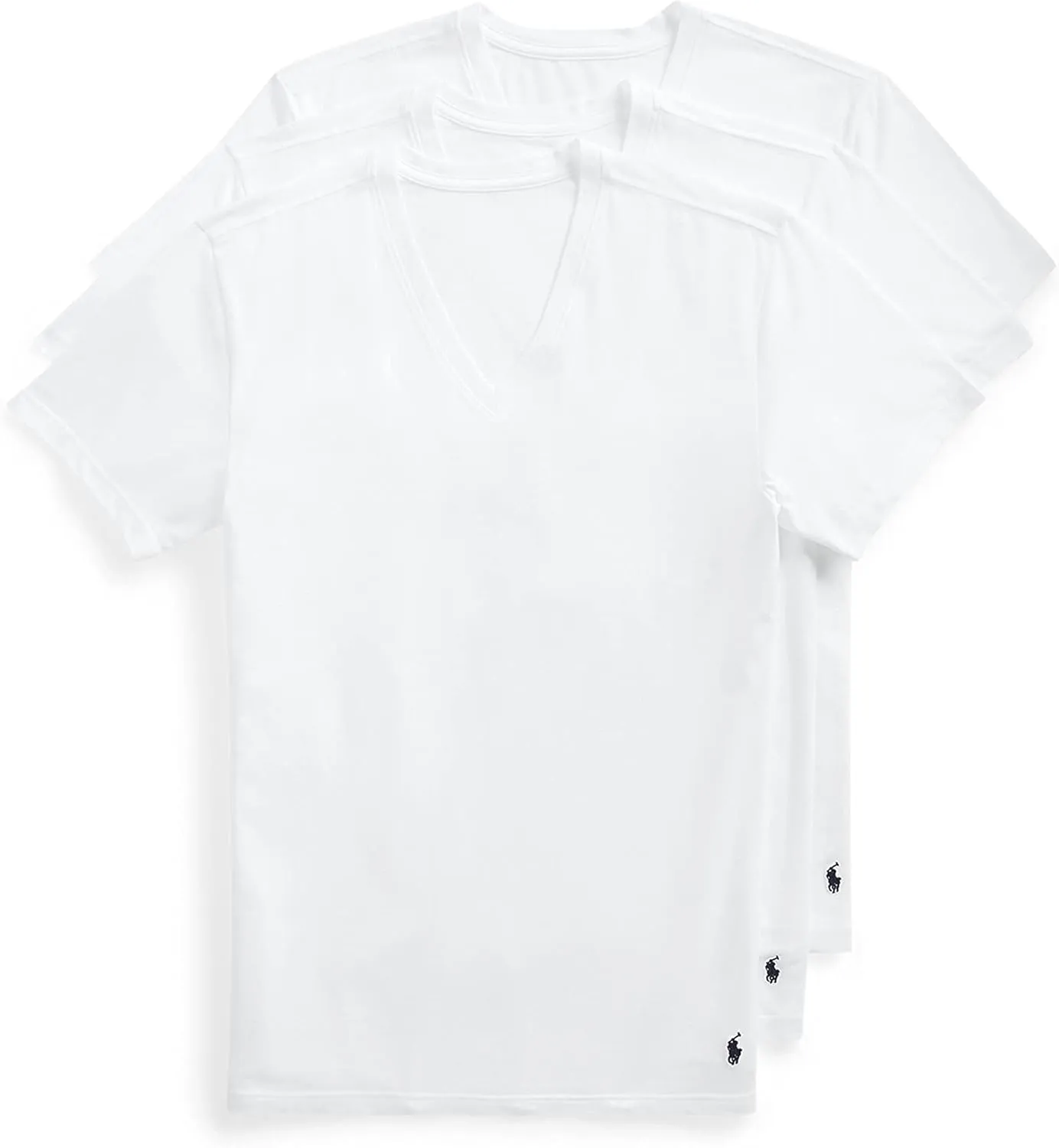 POLO Men's Slim Fit Stretch V-Neck Tee