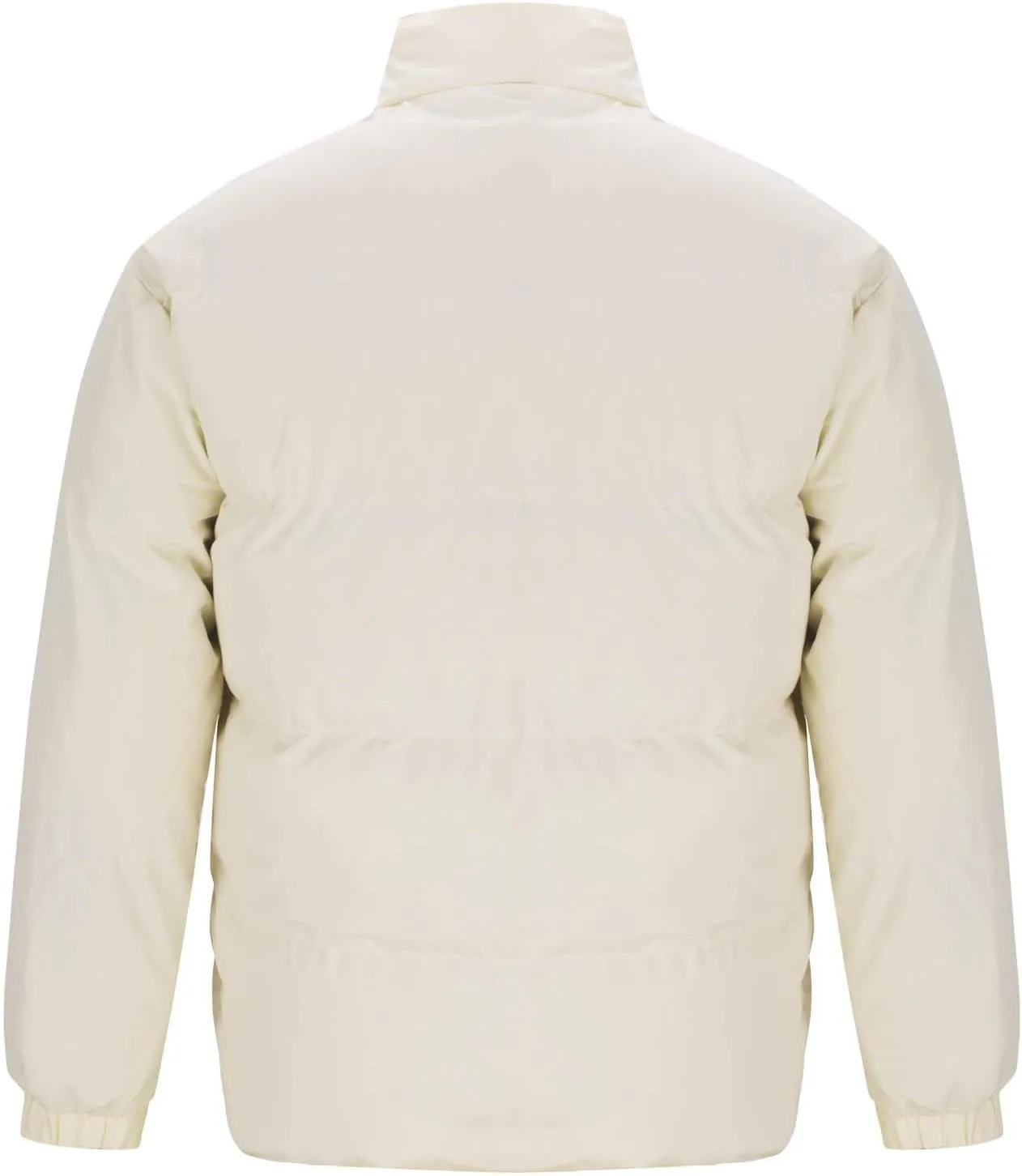 Puffer Jacket for Men Stand Collar Winter Warm Down Coats Cotton Padded Windproof Outerwear with Pockets