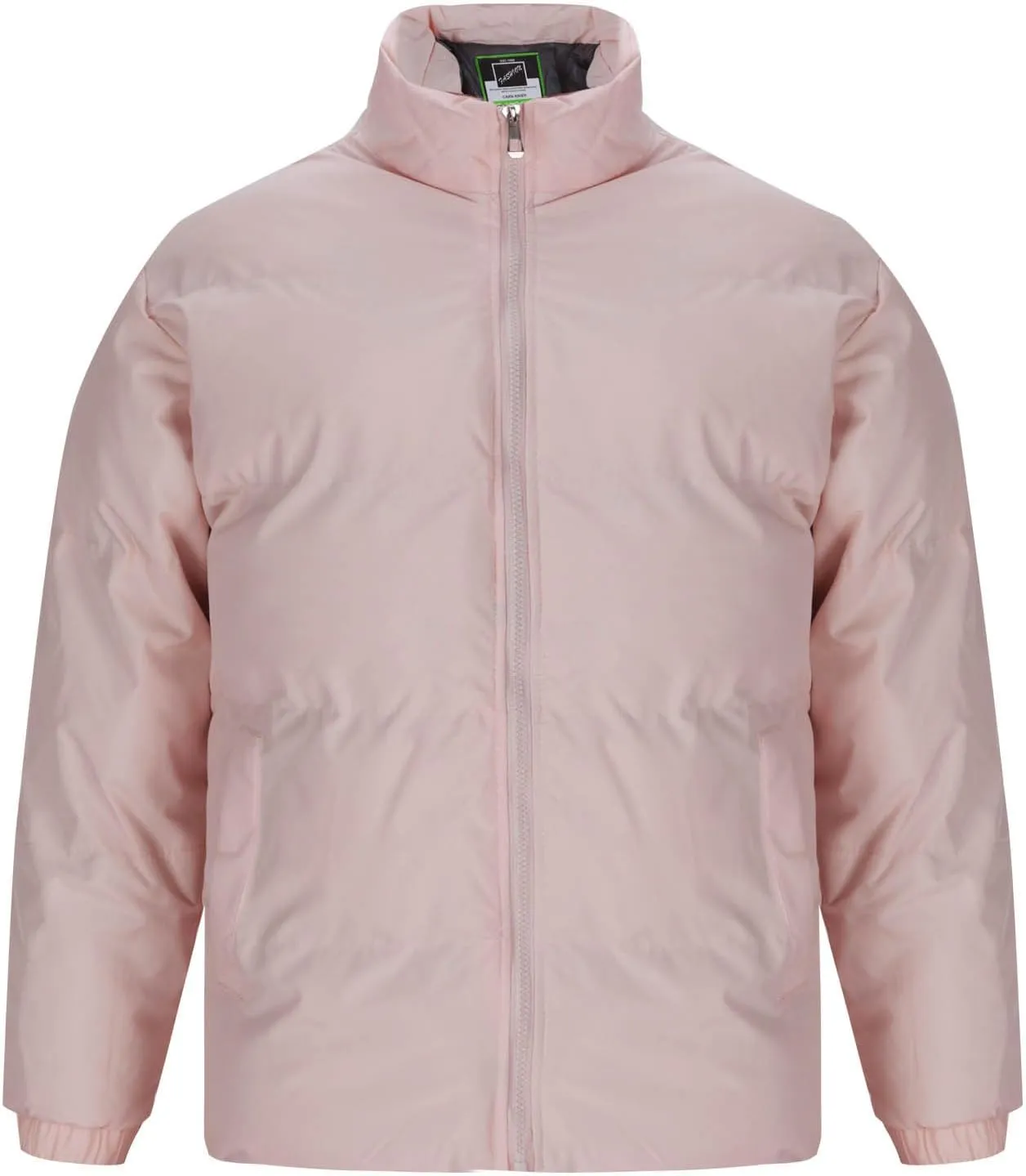 Puffer Jacket for Men Stand Collar Winter Warm Down Coats Cotton Padded Windproof Outerwear with Pockets