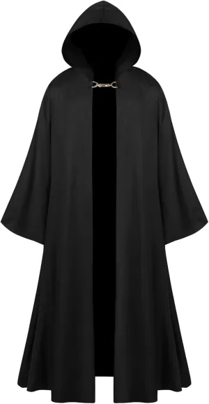 Renaissance Hooded Cape Cloak Victorian Capelet Hooded Vintage Cloak with Hood Cape Medieval Halloween Costume
