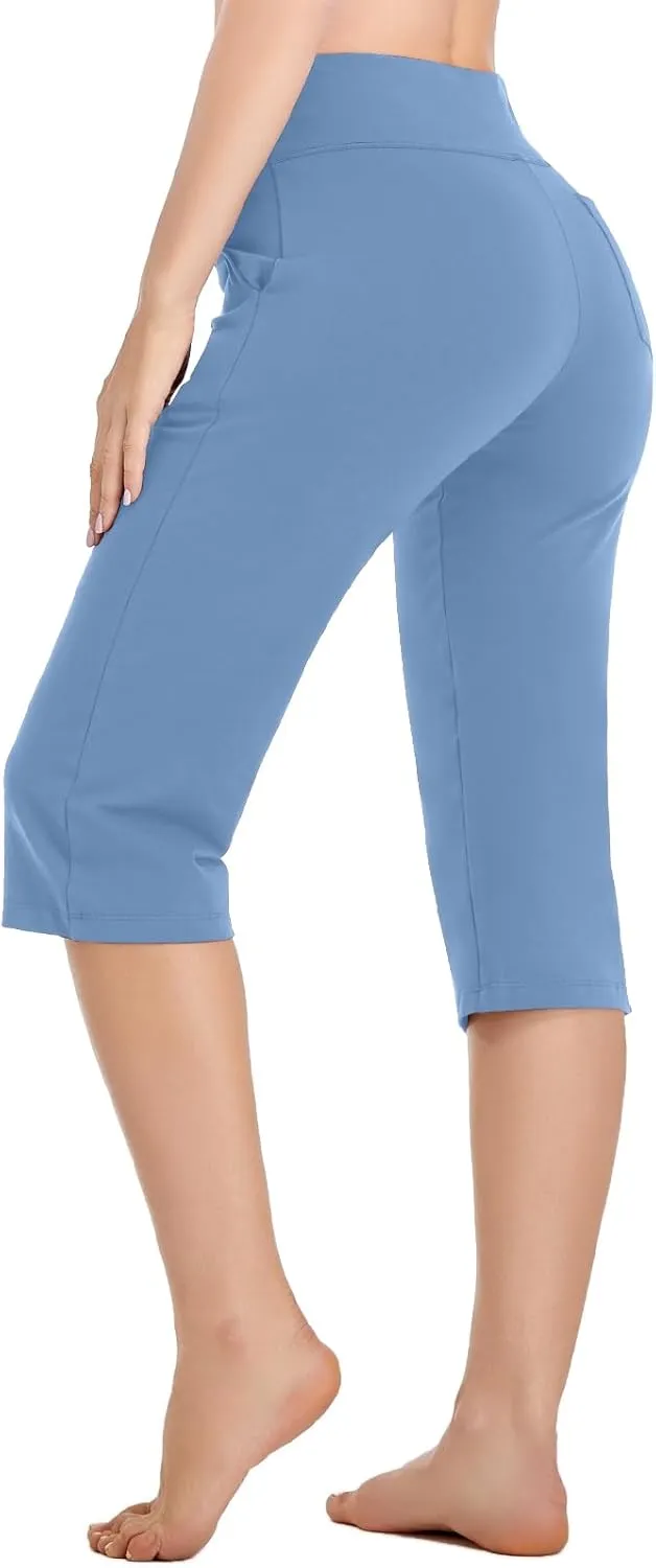 RIMLESS 7 Women's Yoga Pants with Pockets High Waist Stretch Pants Tummy Control Workout Pants