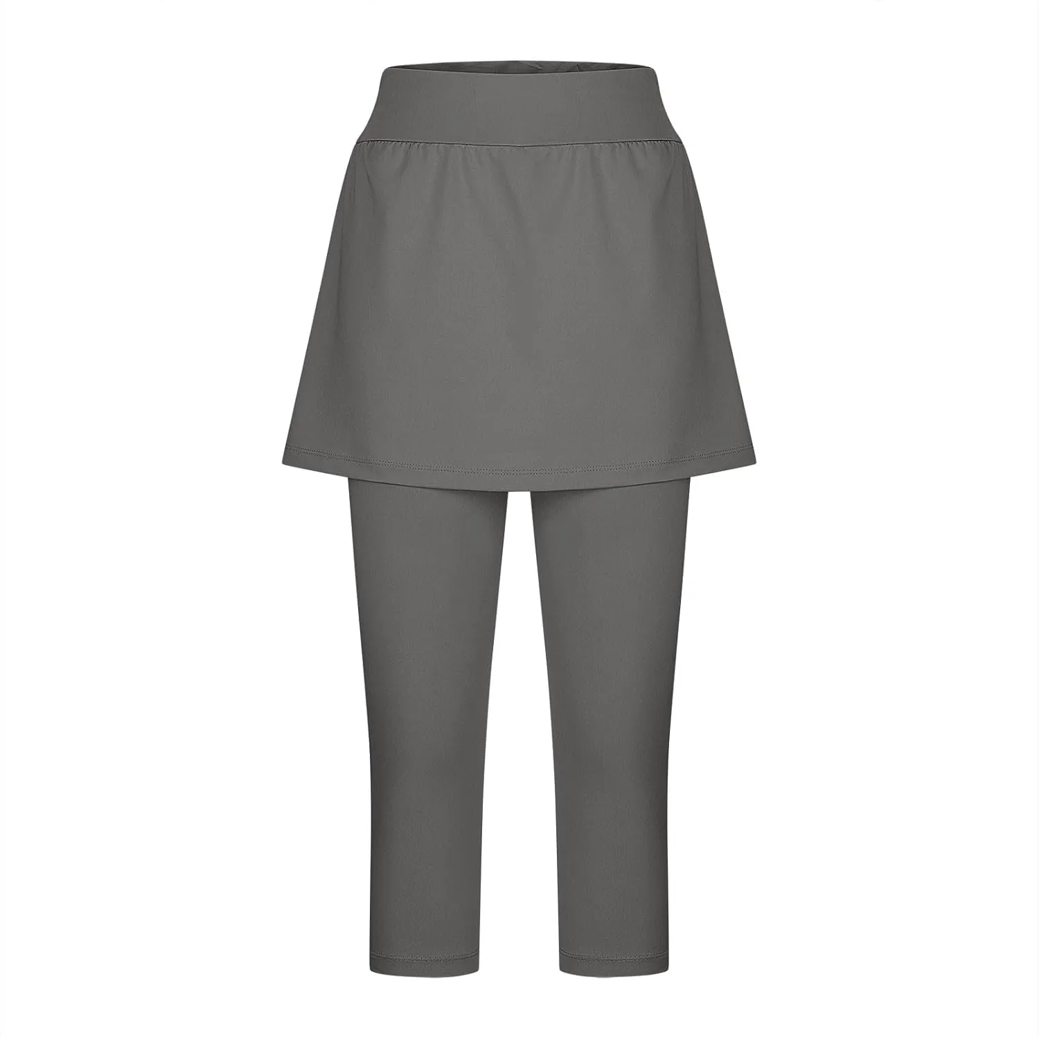 Skirted Leggings for Women Capri Athletic Golf Skorts Gym Tennis Yoga Legging High Waisted Capri Leggings with Skirts