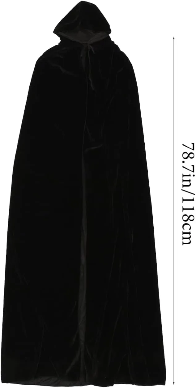 SOIMISS Witch Cloak Cloak Witch Decor Halloween Wizard Cape Cauldron Reaper Costumes for Adults Witch Velvet
