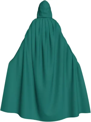 Solid dark green Printing Halloween hooded cape Hooded Cloak Suitable for cosplay costumes, Christmas parties