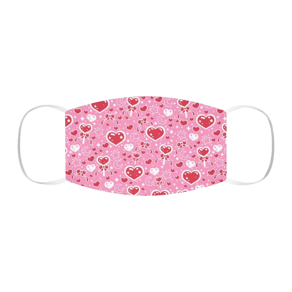 Sweet Feelings Pink Snug-Fit Polyester Face Mask
