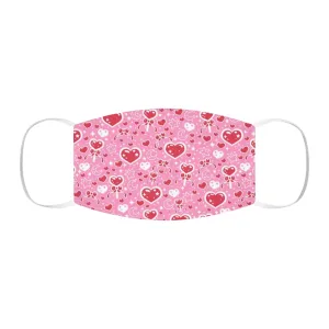 Sweet Feelings Pink Snug-Fit Polyester Face Mask