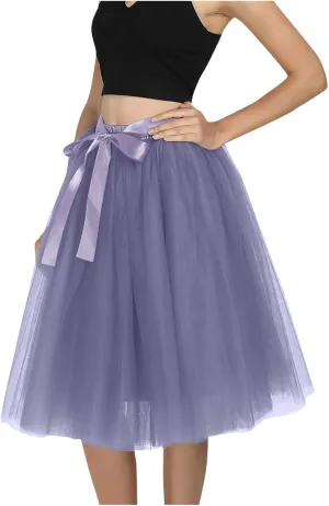 Table Skirt Casual Versatile Stretchy Women's Flared Skater A-line Skirt Mini Skirt Overall Dresses for Women