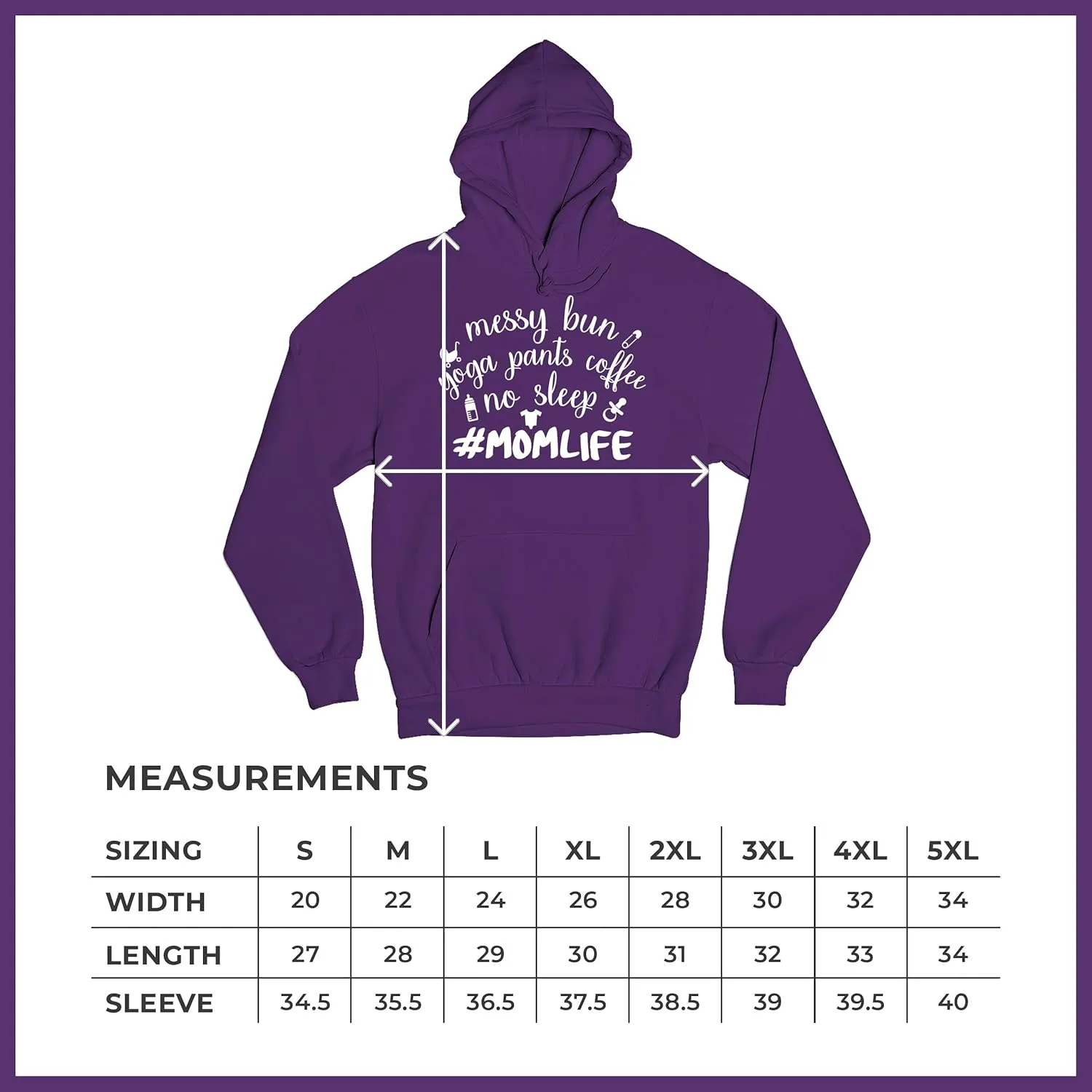 Tee Hunt Mom Life Sweatshirt Funny Messy Bun Yoga Pants No Sleep Motherhood Mama Bear Soccer Football Baseball Mommy Hoodie