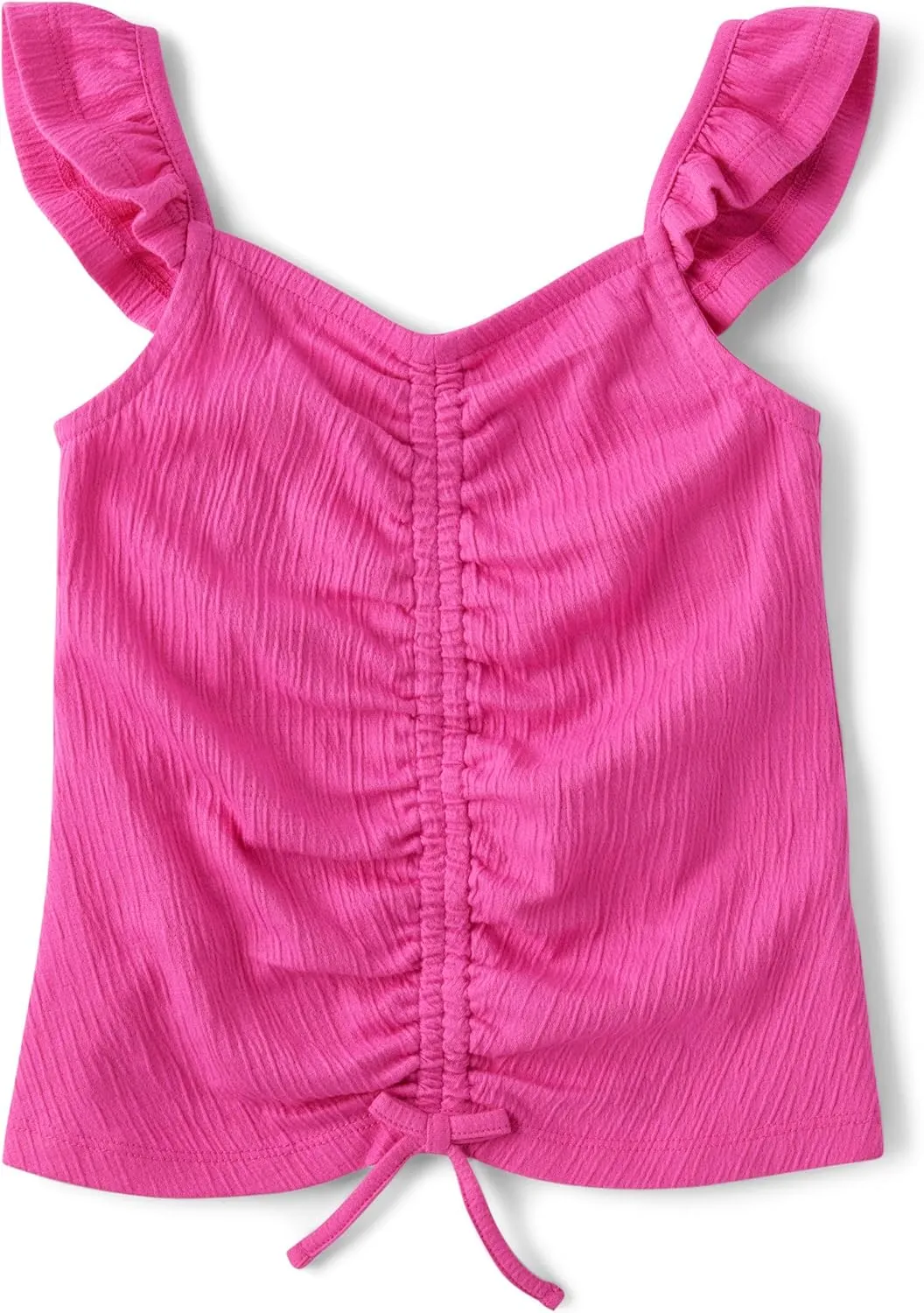 The Children's Place Girls' Cinch Front Flutter Tee
