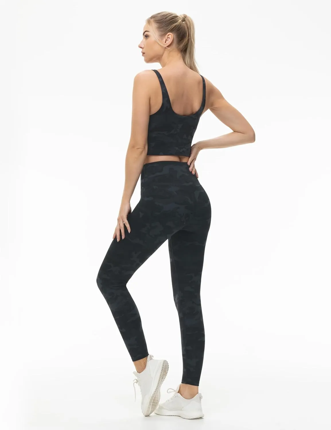 THE GYM PEOPLE Women's High Waist Yoga Leggings Ultra Stretchy Soft Breathable Tummy Control Running Workout Pants