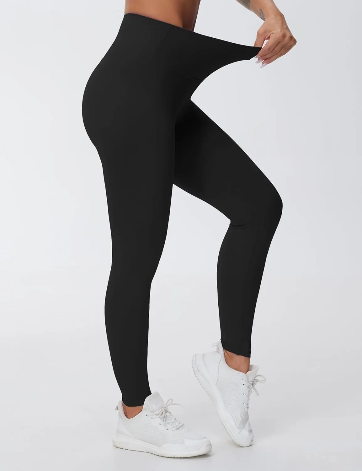 THE GYM PEOPLE Women's High Waist Yoga Leggings Ultra Stretchy Soft Breathable Tummy Control Running Workout Pants