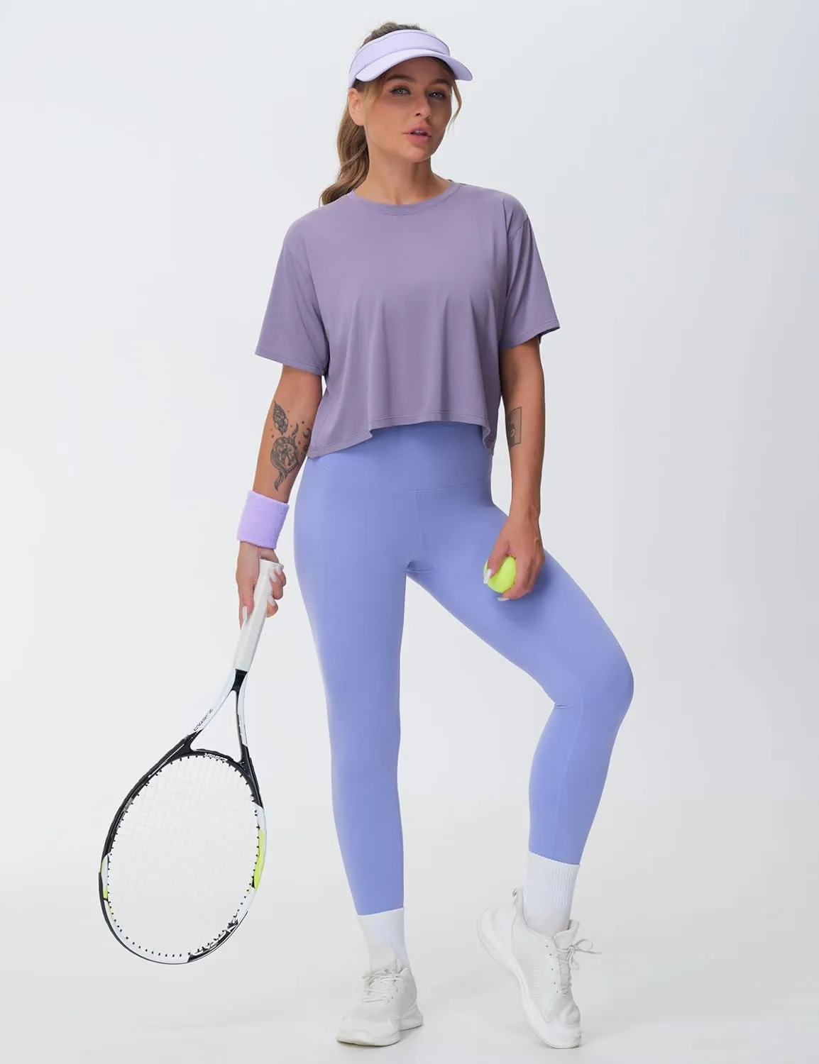 THE GYM PEOPLE Women's High Waist Yoga Leggings Ultra Stretchy Soft Breathable Tummy Control Running Workout Pants