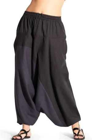 The Veshti Company Boho Wide Leg Yoga Pants Pyjama Parachute Pant with Pockets for Women Cotton Loose Flowy Lounge Harem Pant