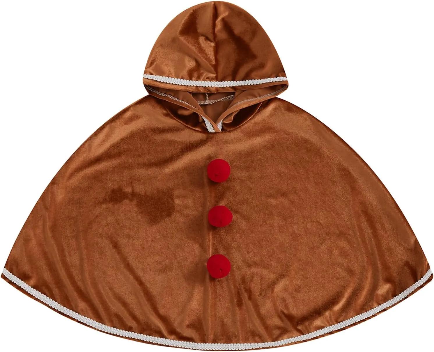 Toddler Kids Baby Girls Christmas Outfit Velvet Hooded Cloak Green Brown Cape Poncho Coat Jacket Winter Clothes