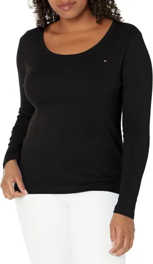 Tommy Hilfiger Women's Long Sleeve Scoop Neck Tee