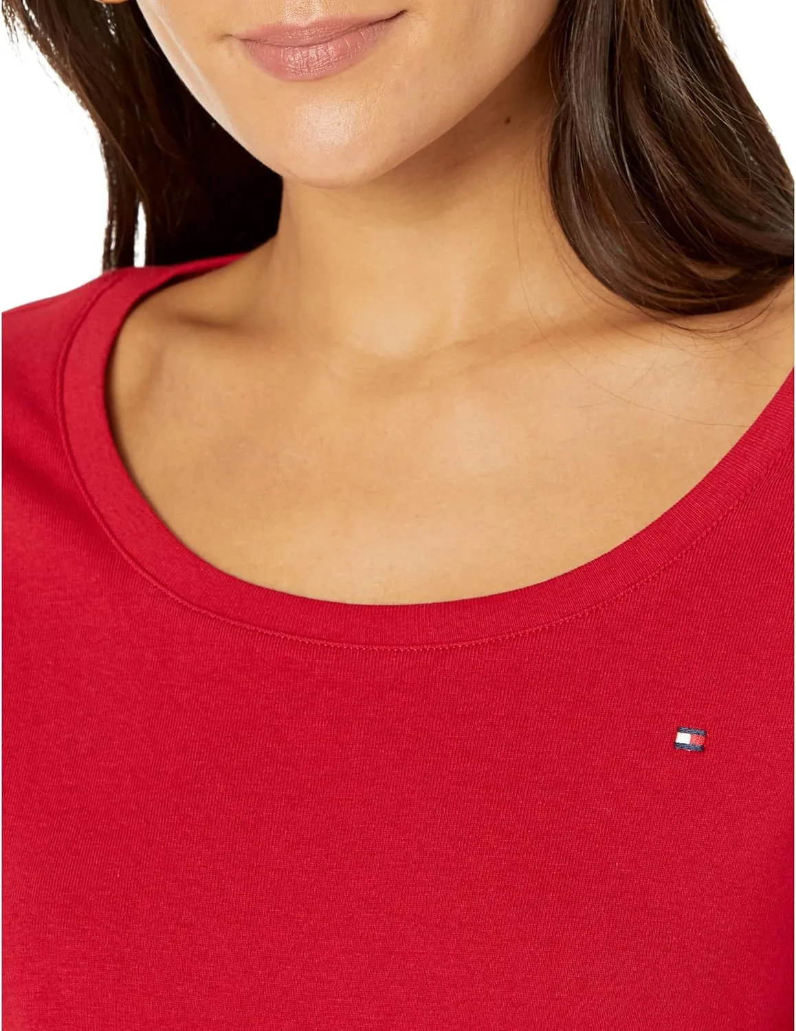 Tommy Hilfiger Women's Long Sleeve Scoop Neck Tee