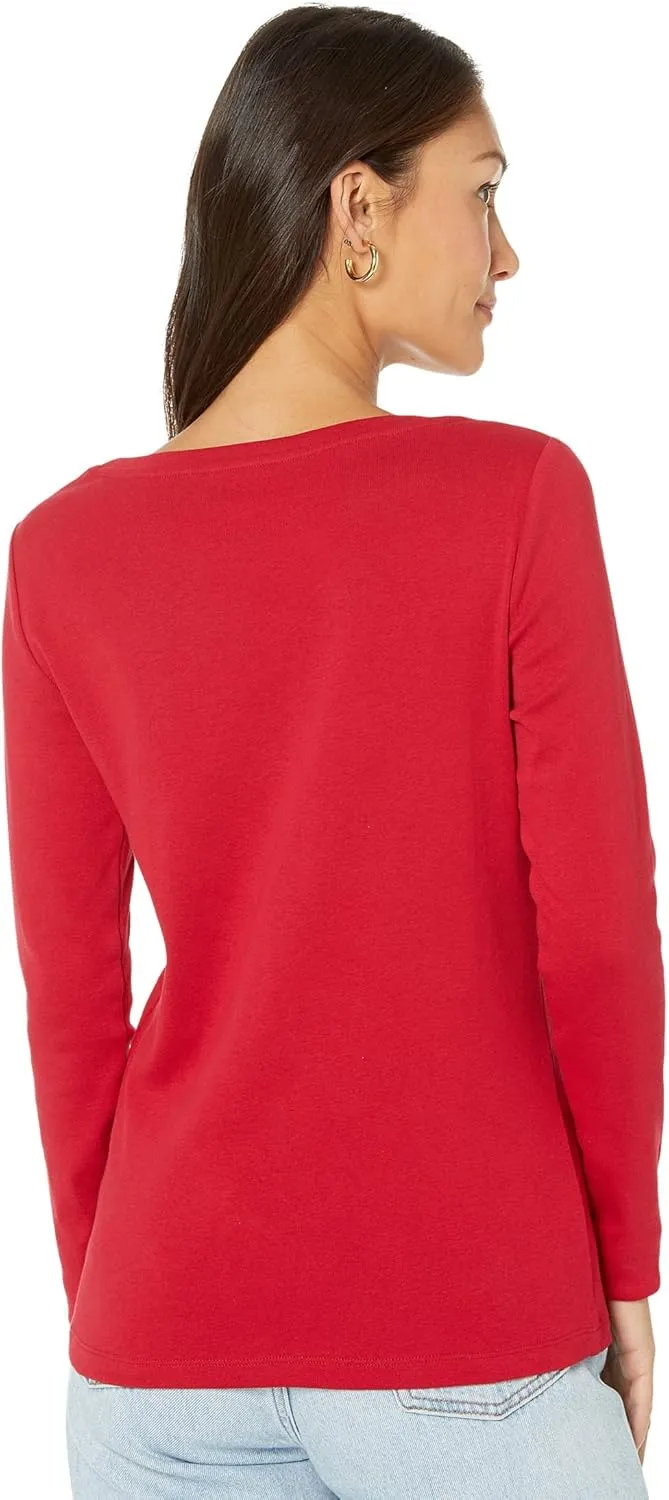 Tommy Hilfiger Women's Long Sleeve Scoop Neck Tee