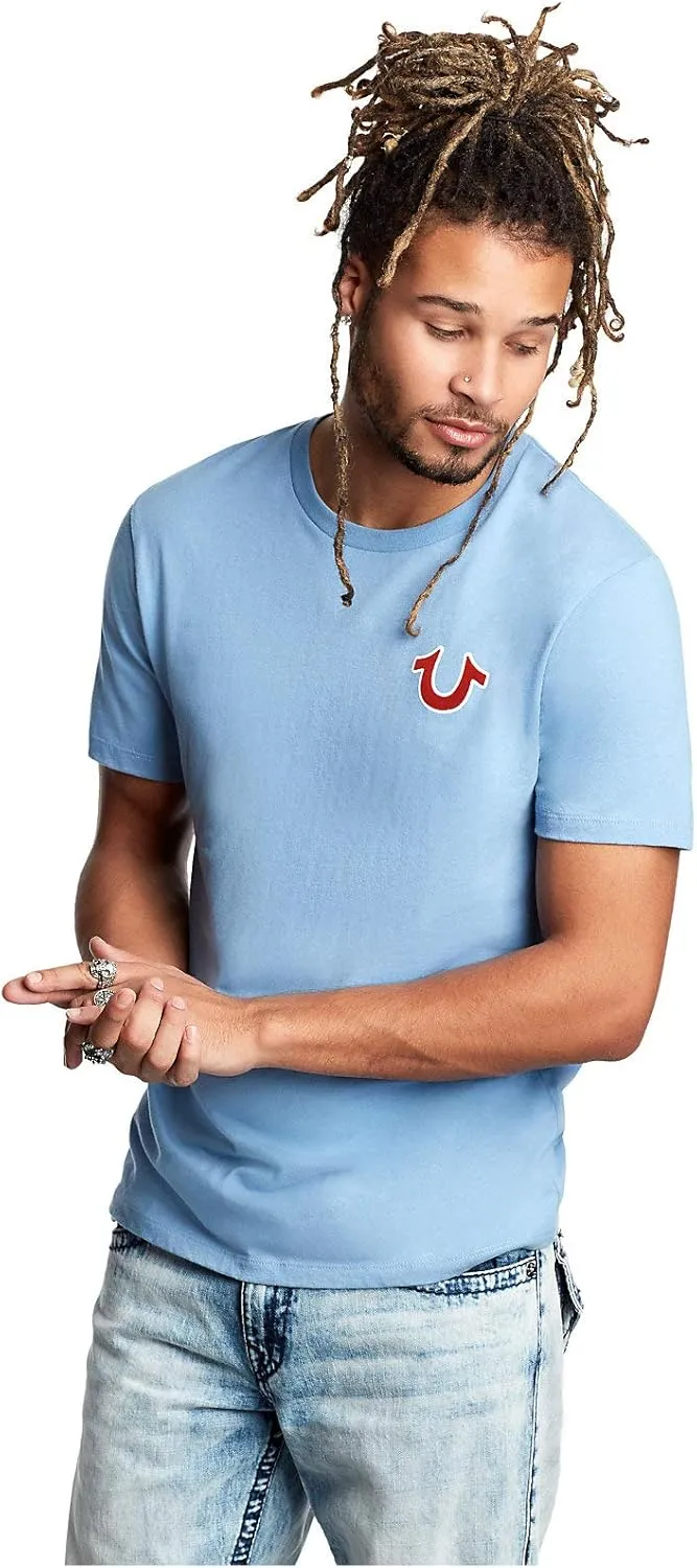 True Religion Men's Buddha Logo Short Sleeve Tee