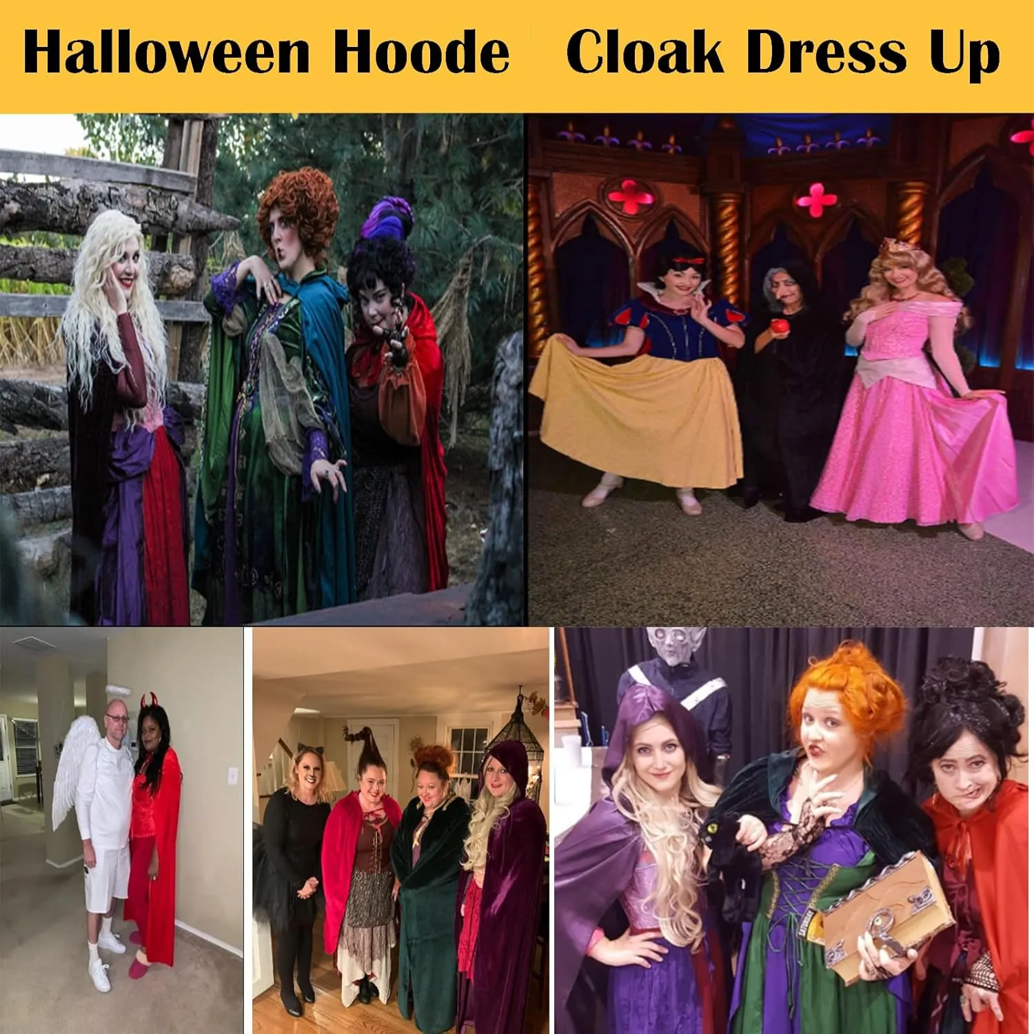 Unisex Adults Hooded Cloak Long Velvet Cape Halloween Cosplay Costumes