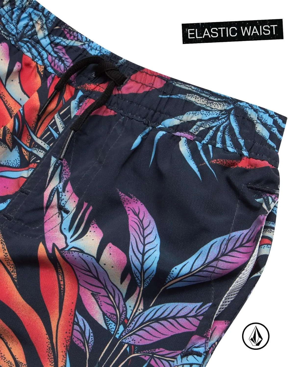 Volcom Baby Boys Swim Set - 2 Piece Long Sleeve Swim Shirt Graphic Tees & Board Shorts, Infant Toddler Little Boys Swimsuit