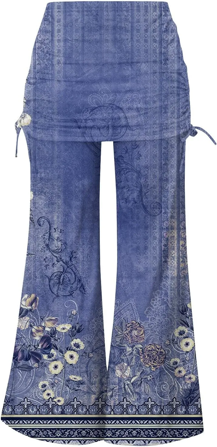 Wangxldd Ladies Casual Fasion 2023 Capri Joggers Pants High Waist Daily Wear Pants Pants Trousers for Women