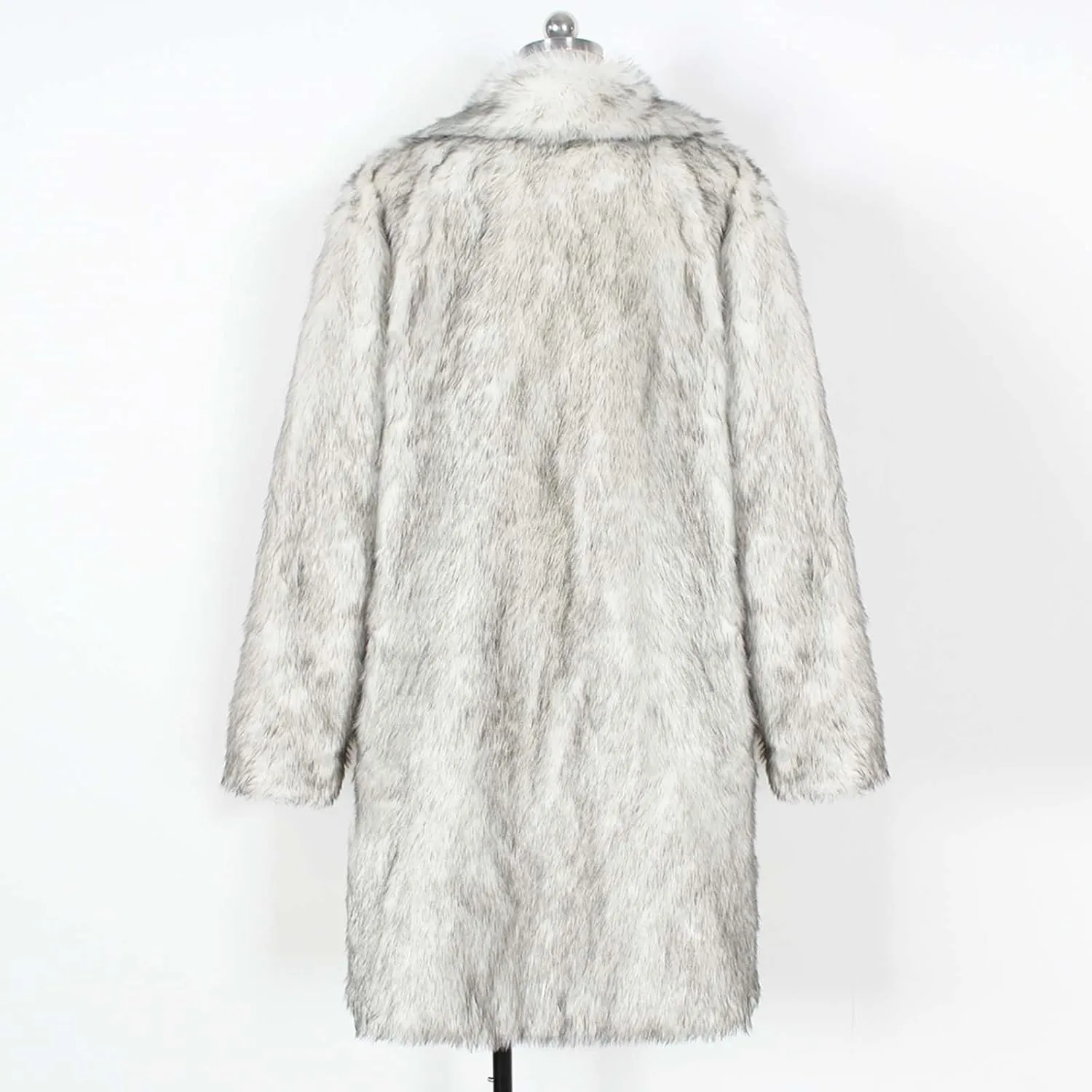 Winter Coats for Women Long Faux Fur Cardigan Leopard Print Fuzzy Jacket Fleece Trench Coat Elegant Cardigan Coat