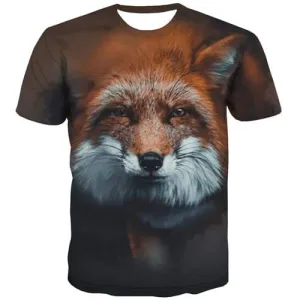 Wolf T shirts Men Animal T-shirts Graphic Lovely T-shirts 3d Leisure Tshirts Cool Anime T shirts Funny Short Sleeve Punk Rock