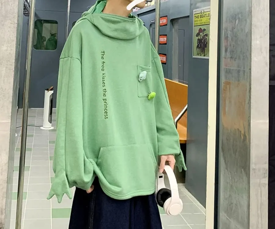 Women Cute Shark Hoodies Zip up Hoodie Over Face Oversized Kawaii Frog Anime Hooded Pullover Sweatshirts Funny Clothes