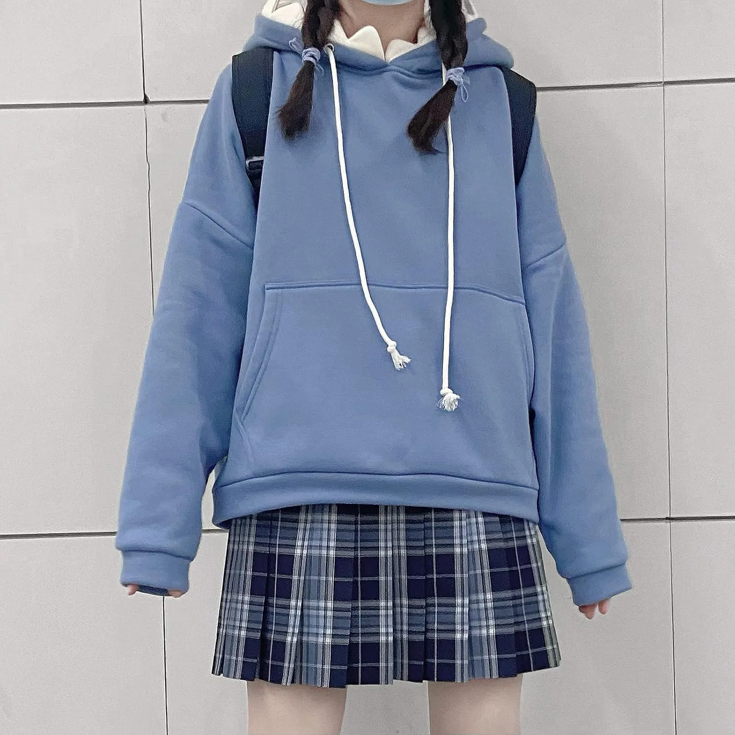 Women Cute Shark Hoodies Zip up Hoodie Over Face Oversized Kawaii Frog Anime Hooded Pullover Sweatshirts Funny Clothes