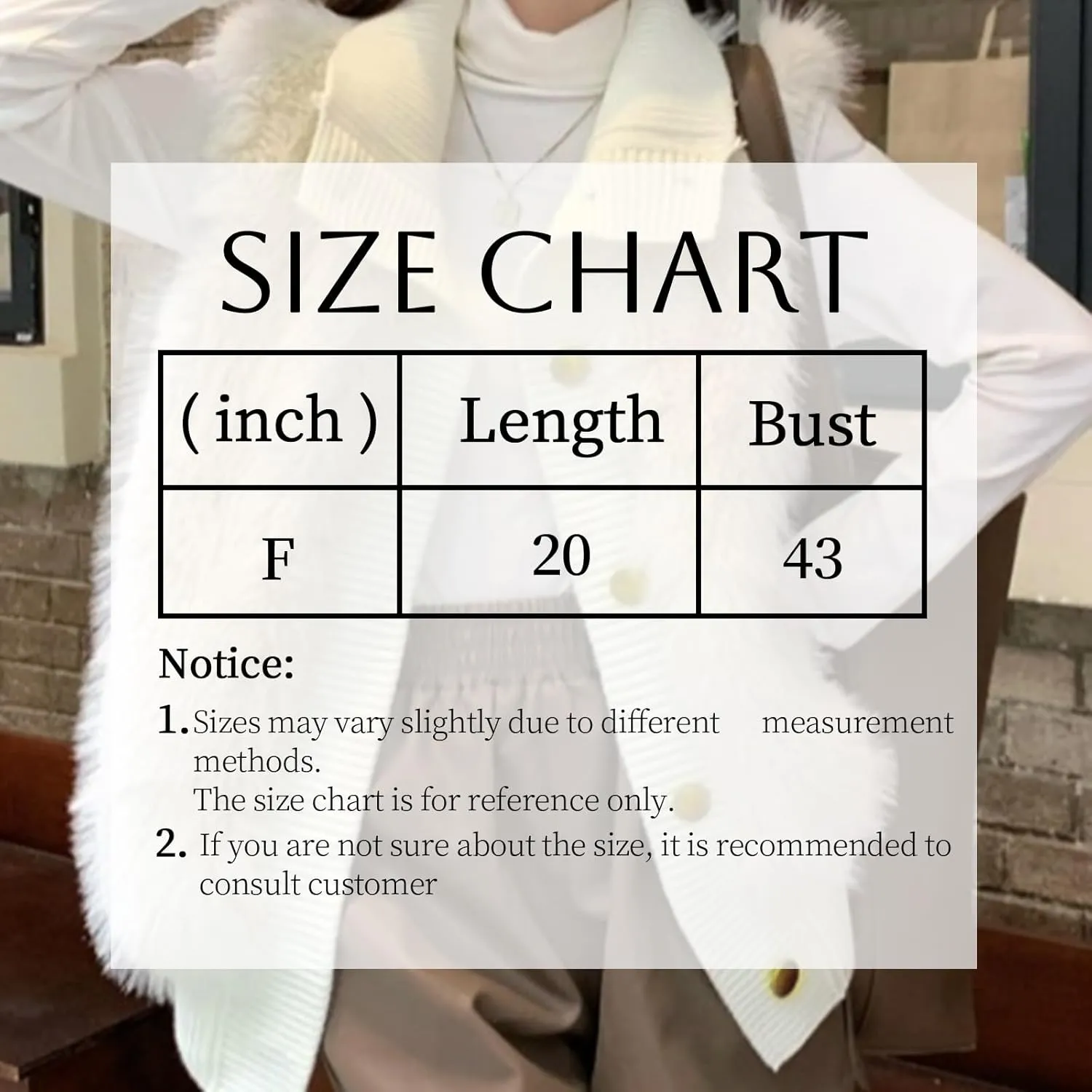 Women Faux Fur Vest Button Down Sleeveless Knit Tops Stand Collar Open Front Sweater Vest