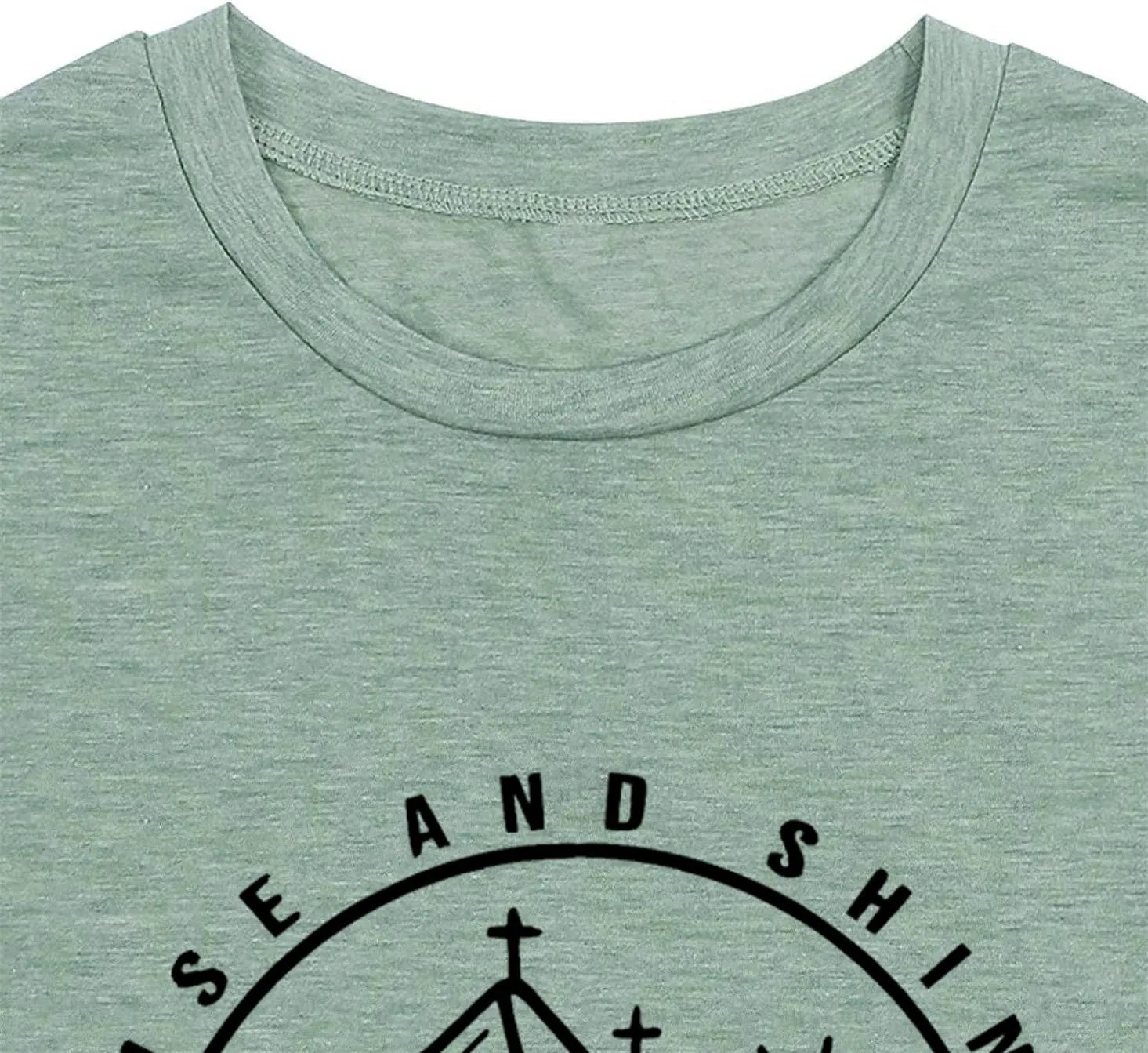 Women Hiking Mountain Shirt Nature Sunrise Graphic Printed Hiking T Shirt Summer Short Sleeve Workout Tee top