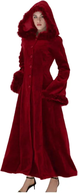 Women Long Length Trench Coat Open Front Cardigan Jacket Bell Long Sleeve Button Down Lace Up Back Hooded Coats Outwear
