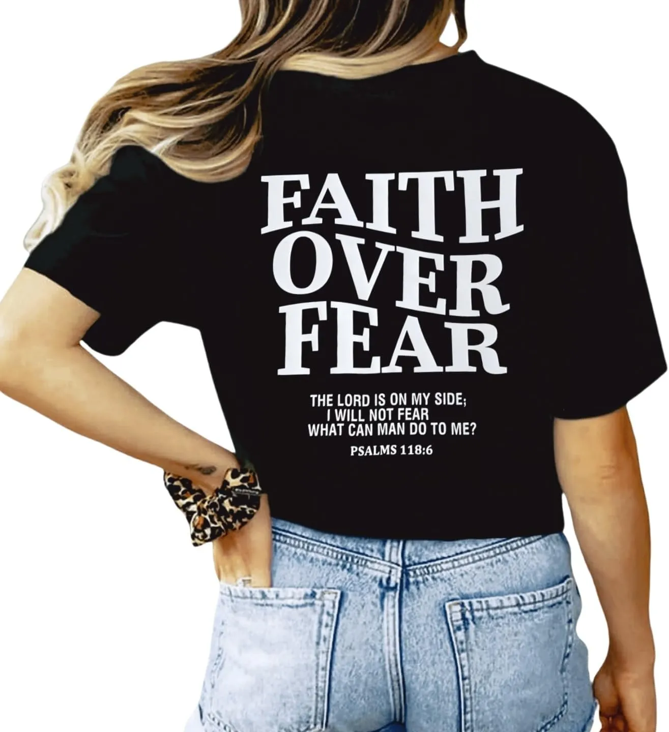 Women V Neck Christian Shirts Vintage Bible Verse Boho Floral Graphic Tees Christian Gifts for Her