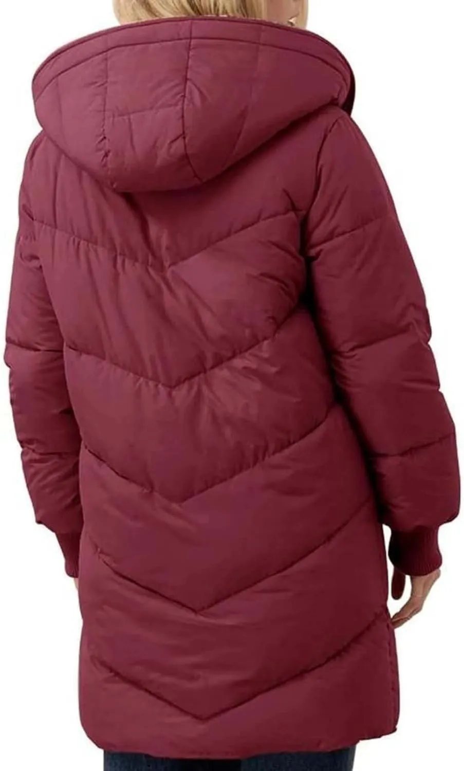 Women's Fall Fashion Winter Trench Coats Zip Up Stand Collar Wool Lined Jacket Coat Loose Button Down Plaid Coats