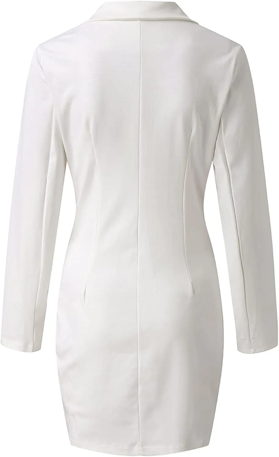 Women's Fashion Double Breasted Trench Coat Solid Color Slim Jacket Pocket Decoration Super Warm Winter