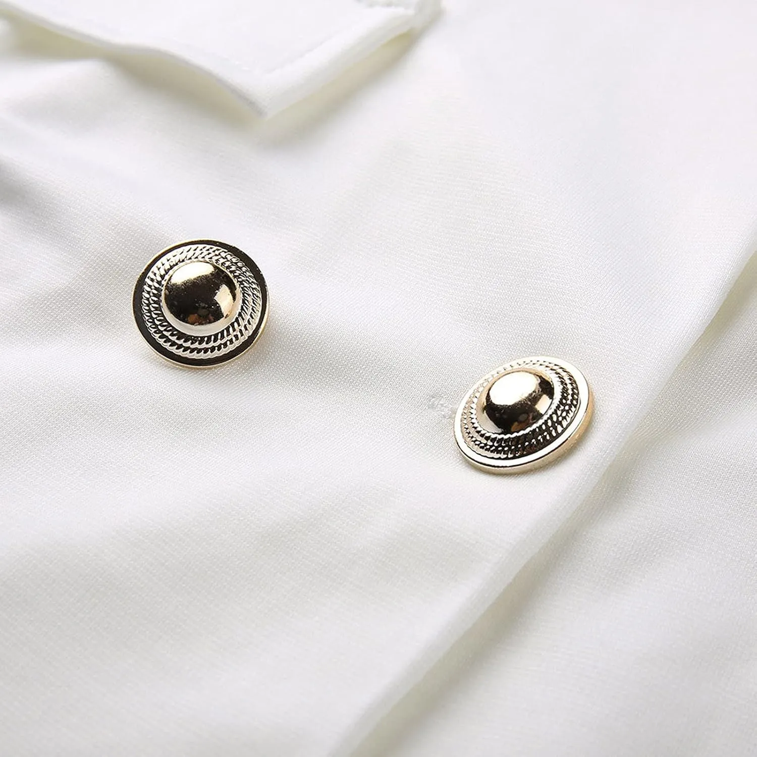 Women's Fashion Double Breasted Trench Coat Solid Color Slim Jacket Pocket Decoration Super Warm Winter
