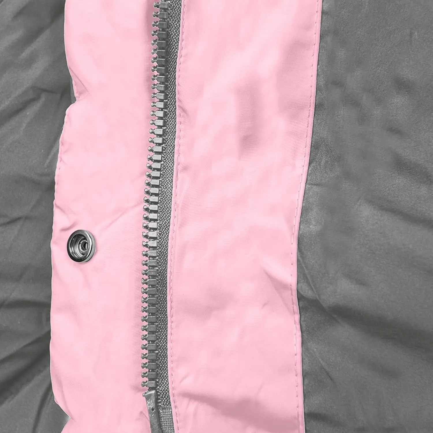 Womens Long Hooded Puffer Jackets Trendy Windproof Zipper Button Down Coat Winter Solid Long Sleeve Warm Outerwear
