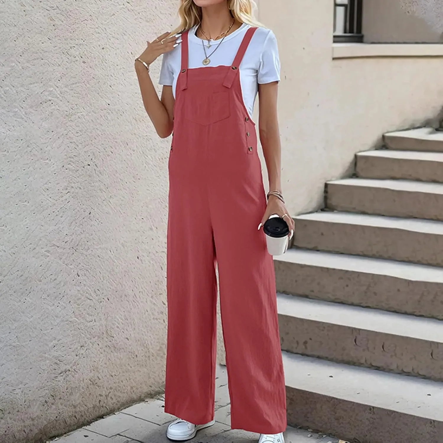 Women's Pants Casual Cargo Pants Cargo Pants One-Piece Cargo Pants Straight Casual Pants Travel Straight Pants