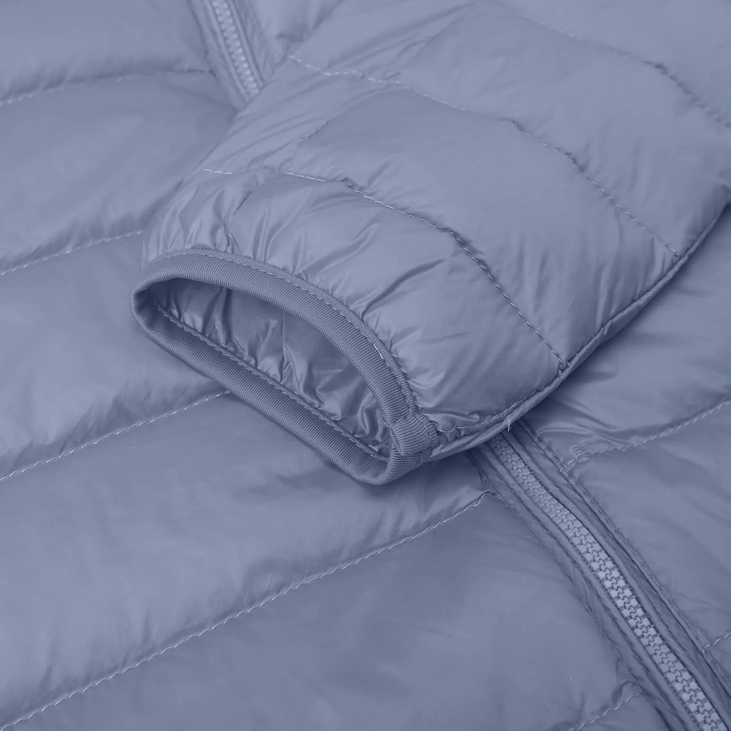 Women's Puffer Jacket Packable Quilted Lightweight Down Jacket Plus Size Short Bubble Coat Light Winter Hooded Coat