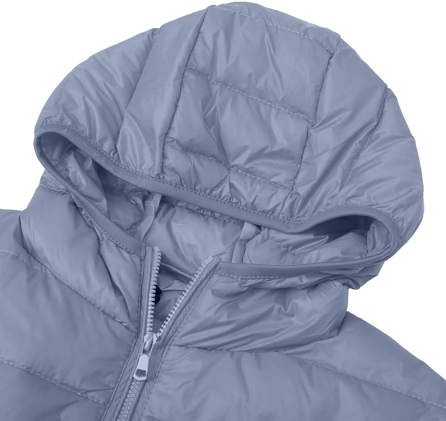 Women's Puffer Jacket Packable Quilted Lightweight Down Jacket Plus Size Short Bubble Coat Light Winter Hooded Coat