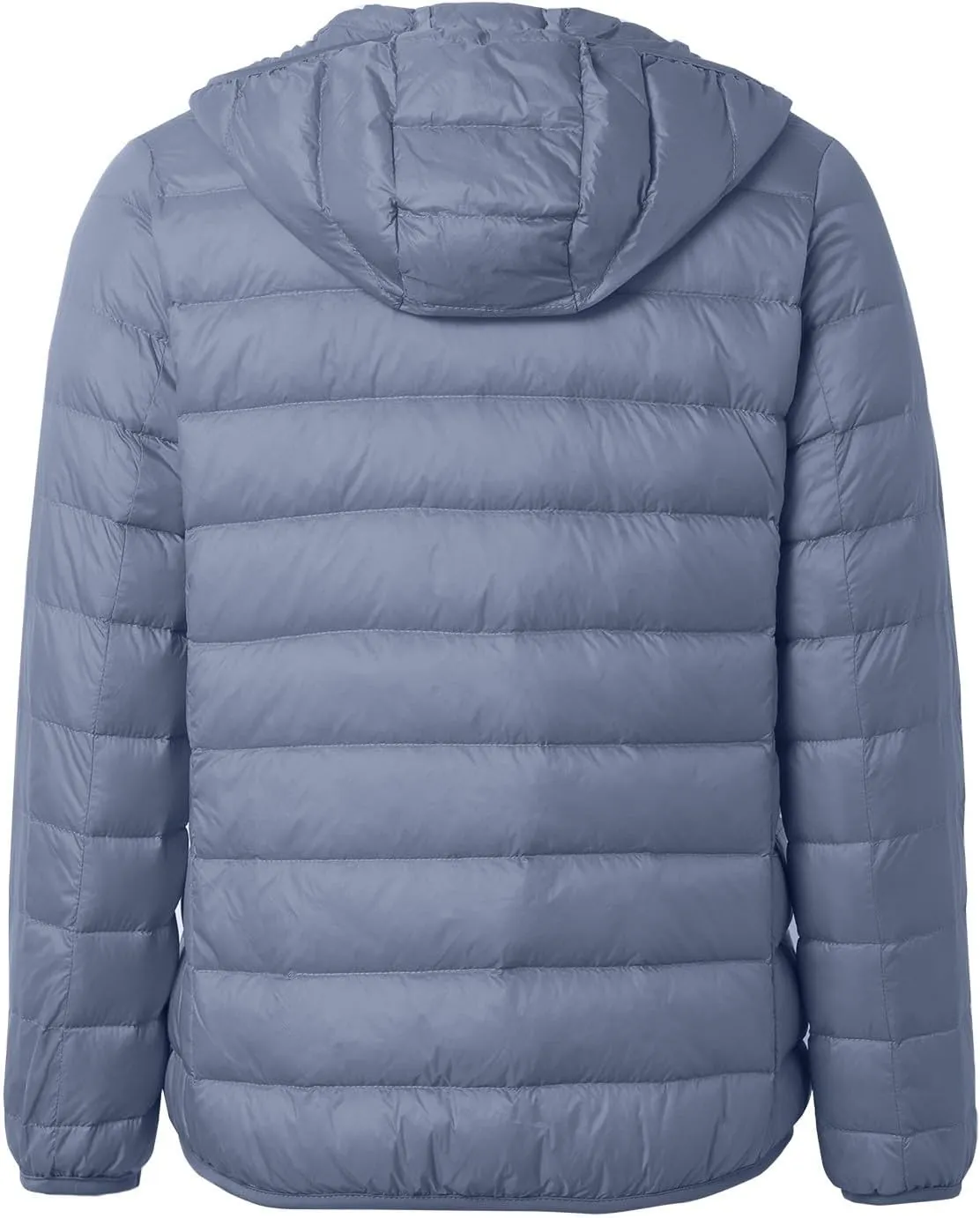Women's Puffer Jacket Packable Quilted Lightweight Down Jacket Plus Size Short Bubble Coat Light Winter Hooded Coat